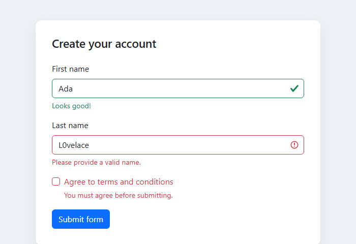 C1 — Registration Form Validation