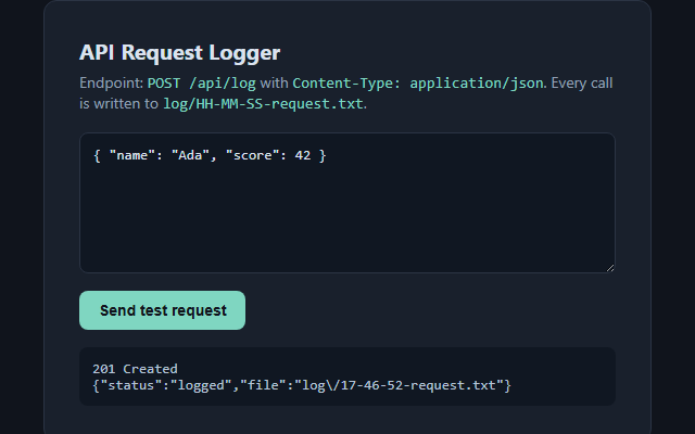 C2 — API Request Logger